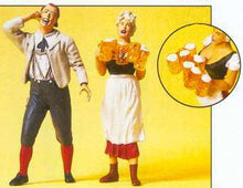 Load image into Gallery viewer, Preiser 45108 G Scale Pedestrians -- Waitress &amp; Guest In The Beer Garden