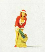 Load image into Gallery viewer, Preiser 29028 HO Scale Santa's Helper 2 -- With Sack of Gifts