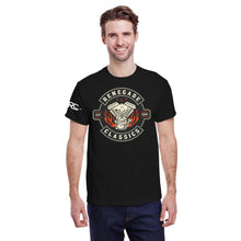 Load image into Gallery viewer, RC Rocker Vintage Black Mens Motorcycle  T-Shirt