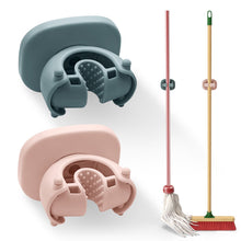 Load image into Gallery viewer, [2pks] Broom Holder Wall Mount Self Adhesive | Pink &amp; Green