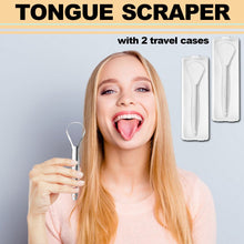 Load image into Gallery viewer, [2PKS] KN FLAX Tongue Scraper with Cases | Medical Grade
