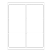 Load image into Gallery viewer, Rectangle Laser Labels - 3-1/3" x 4": 150/Pack, 25 Sheets