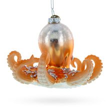 Load image into Gallery viewer, Octopus Glass Christmas Ornament