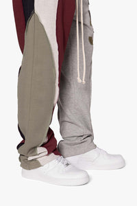 3 Color Block Sweatpants - Multi