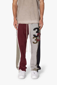 3 Color Block Sweatpants - Multi