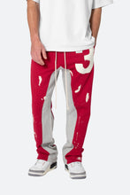 Load image into Gallery viewer, 3 Patch Contrast Sweatpants - Red/Grey