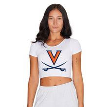 Load image into Gallery viewer, Virginia Cavaliers White Babydoll Tee