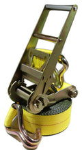 Load image into Gallery viewer, 3" x 30 Ft Heavy Duty Flatbed Ratchet Strap w/ Wire Hooks | R330W