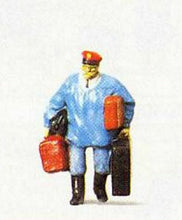 Load image into Gallery viewer, Preiser 28013 HO Scale Individual Figure - Railway Personel -- Porter w/Luggage