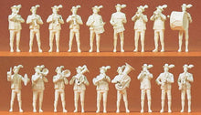 Load image into Gallery viewer, Preiser 16353 HO Scale Working People -- Bavarian Band - Unpainted pkg(18)
