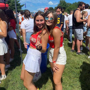 Maryland Terps Red Crop Tank Top