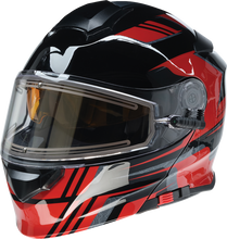 Load image into Gallery viewer, Z1R, Z1R Solaris 2.0 Helmet First Tracks Electric Dual Pane Shield Black/Red Small - Part 0120-0826