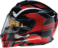 Load image into Gallery viewer, Z1R, Z1R Solaris 2.0 Helmet First Tracks Electric Dual Pane Shield Black/Red Medium 0120-0827
