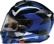 Load image into Gallery viewer, Z1R, Z1R Solaris 2.0 Helmet - First Tracks Electric Dual Pane Shield - Black/Blue XL (Part Number 0120-0835)