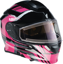 Load image into Gallery viewer, Z1R, Z1R Solaris 2.0 Helmet - First Tracks Electric Dual Pane Shield - Black/Pink, Small (Part #0120-0844)