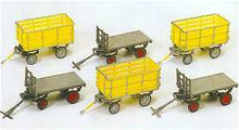 Load image into Gallery viewer, Preiser 17112 HO Scale Postal Carts pkg(6)