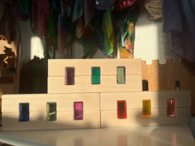 Load image into Gallery viewer, **Pre-order (Ships in 2-3 Weeks)**64 Pcs Rainbow Stones &amp; 6 Interlocking Slats Set with Storage Tray