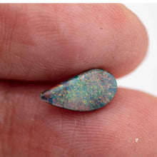 Load image into Gallery viewer, Drop Shape Natural Australian Black Opal Loose Gemstone 0.66ct