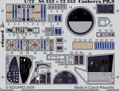 Eduard 73352 1/72 Aircraft- Canberra PR9 for ARX (Painted Self Adhesive)