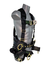 Load image into Gallery viewer, Frontline 350TWQC Patriot Tower Climbing Harness with Seat Sling, Airflo and Quick Connect Buckles - Made in USA 2XL