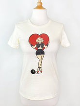 Load image into Gallery viewer, Prisoner of Love Fitted Tee in Ivory - SMALL