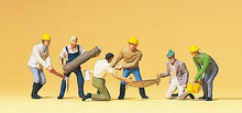 Load image into Gallery viewer, Preiser 10042 HO Scale People Working -- Lumberjacks pkg(6)