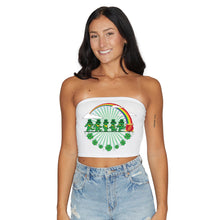 Load image into Gallery viewer, St. Paddy's Rainbow &amp; Bears White Tube Top