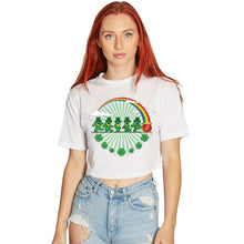 Load image into Gallery viewer, St. Paddy's Rainbow &amp; Bears Cropped Tee