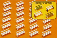 Load image into Gallery viewer, Preiser 79565 N Scale Park Benches