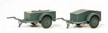 Load image into Gallery viewer, Preiser 16574 HO Scale WWII - Trailers (Plastic Kit) -- SdAnh 51 pkg(2)