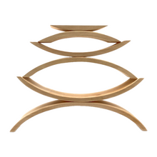 Load image into Gallery viewer, 6 Pcs Wooden Bridge Stacking Building Blocks in Natural Color