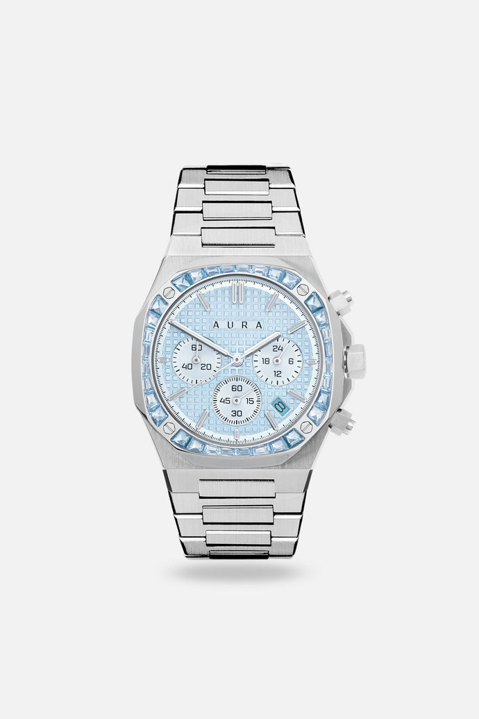 Chronograph 001: Steel/Azure