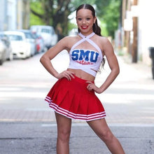 Load image into Gallery viewer, SMU Mustangs White Multi Way Bandeau Top