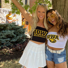Load image into Gallery viewer, Iowa Hawkeyes Black Tube Top