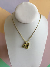 Load image into Gallery viewer, Bubble Letter Initial Necklace