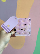 Load image into Gallery viewer, Pink Swirly Terrazzo Travel Earring Holder