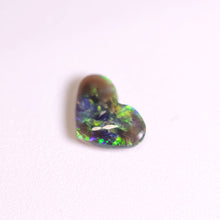 Load image into Gallery viewer, Heart Shaped Natural Australian Black Opal 1.01ct Loose Gemstone Jewelry Making