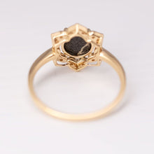 Load image into Gallery viewer, In My Heart - Boulder Opal Diamond Engagement Ring 18K Yellow Gold