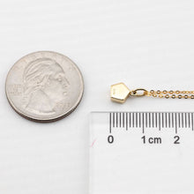 Load image into Gallery viewer, Minimalist Geometric Pentagon Doublet Opal Pendant Necklace 14k Yellow Gold