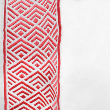 Load image into Gallery viewer, Chevron Linen Drapery with Embroidery