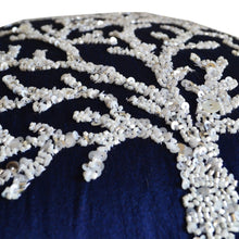 Load image into Gallery viewer, Beaded Large Coral Throw Pillow Cover