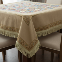 Load image into Gallery viewer, Tache Colorful Country Rustic Floral Morning Awakening Woven Tapestry Tablecloth (3089B)