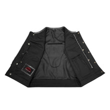 Load image into Gallery viewer, Leather Fang Lowcut Men's Leather Vest