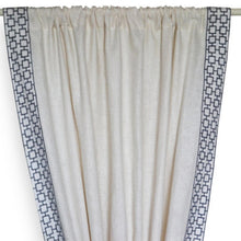 Load image into Gallery viewer, Exquisite Linen Curtain Drape In Lattice Embroidery