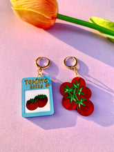 Load image into Gallery viewer, Tomato Seeds Acrylic Statement Earrings