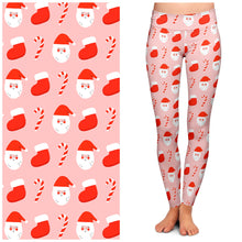 Load image into Gallery viewer, "Jolly Santa" Buttery Soft Leggings by Lipstick &amp; Chrome