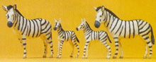 Load image into Gallery viewer, Preiser 20387 HO Scale Animals -- Zebras: 2 Adults &amp; 2 Foals