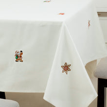 Load image into Gallery viewer, Gingerbread Christmas Embroidered Table Cloth