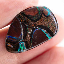 Load image into Gallery viewer, Natural Australian Boulder Opal Loose Gemstone Blue&amp; Green&amp; Yellow 10.9ct