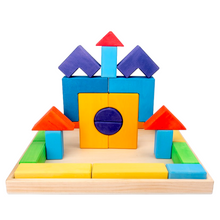 Load image into Gallery viewer, **Pre-order (Ships in 2-3 Weeks)**46 Pcs STAINED Large Basic II Building Block Set with Storage Tray